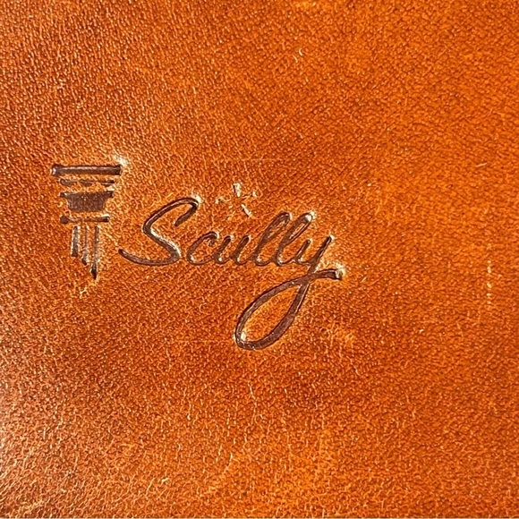Scully Vintage Brown Leather Crossbody 3 Rings Binder/Planner - Picture 11 of 15